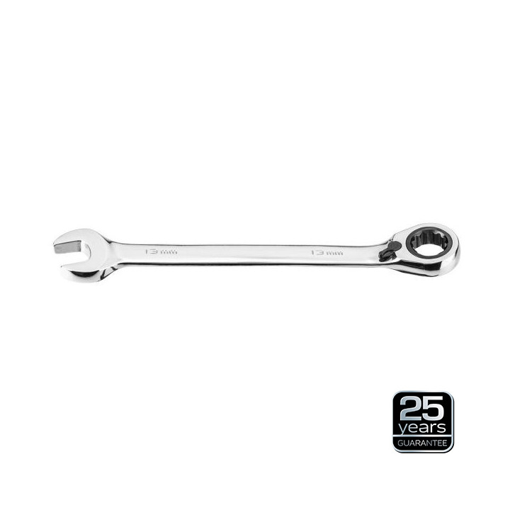 KLUCZ PŁASKO-OCZKOWY Z GRZECHOTKĄ I PRZEŁĄCZNIKIEM 13 MM