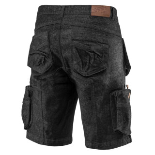 KRÓTKIE SPODENKI ROBOCZE DENIM, CZARNE, ROZMIAR XXL