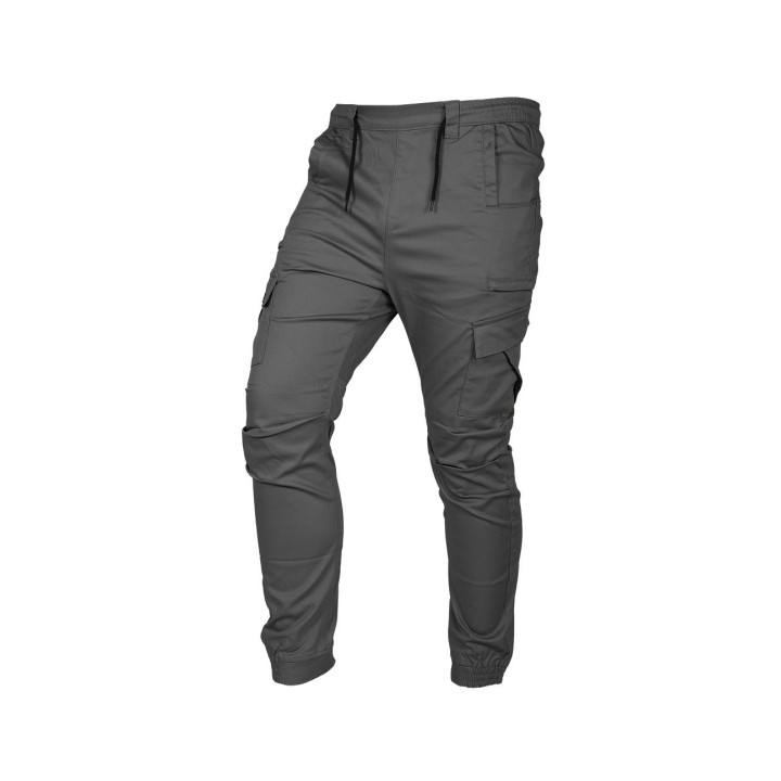 SPODNIE ROBOCZE OUTDOOR, TYPU JOGGER, SZARE, ROZMIAR L