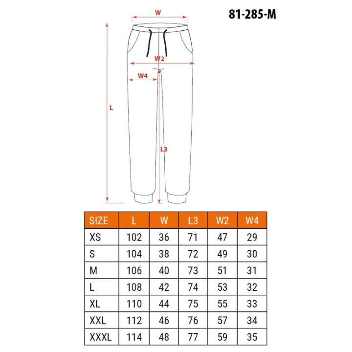 SPODNIE ROBOCZE OUTDOOR, TYPU JOGGER, SZARE, ROZMIAR XL