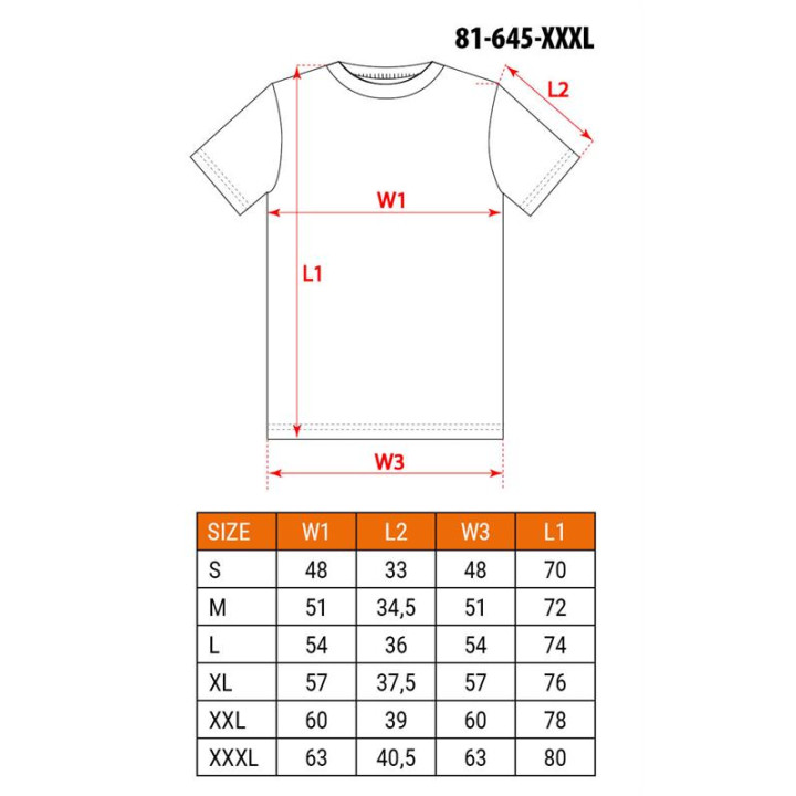 T-SHIRT OUTDOOR, GÓRY, ROZMIAR XXXL