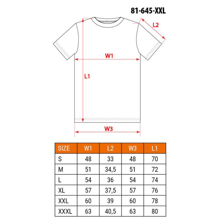 T-SHIRT OUTDOOR, GÓRY, ROZMIAR XXL