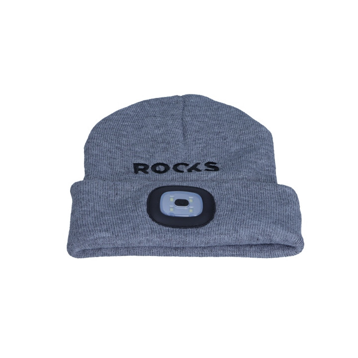 CZAPKA Z LAMPKĄ 80 LUM ROOKS SZARA