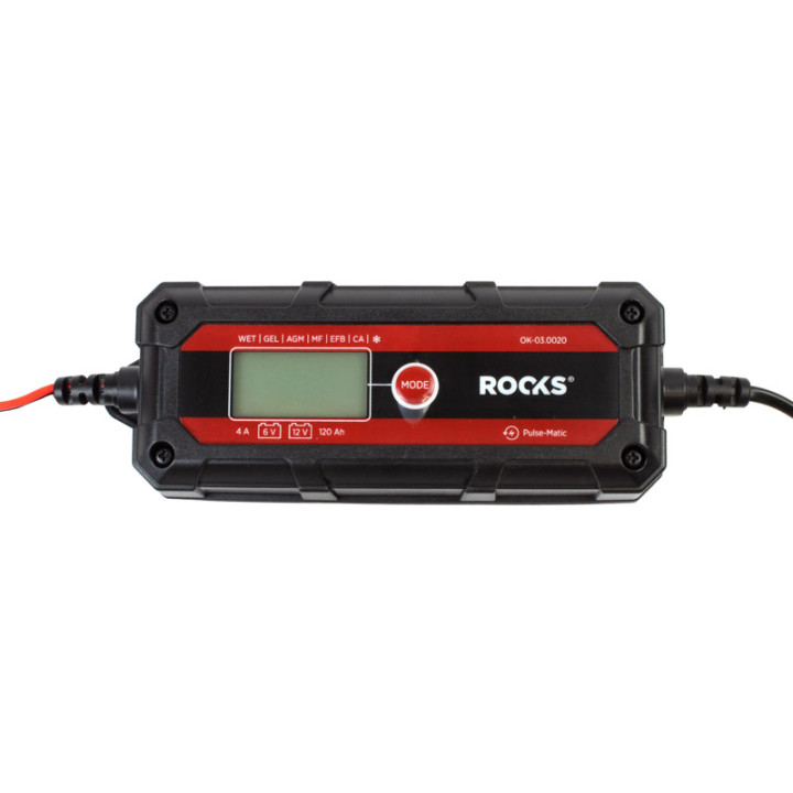 PROSTOWNIK ELEKTRONICZNY, INTELIGENTNY SMART 6/12V - 4 A - 120 AH, LCD