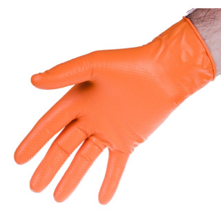 RĘKAWICE NITRYLOWE STRONG ORANGE L, KPL 50 SZT
