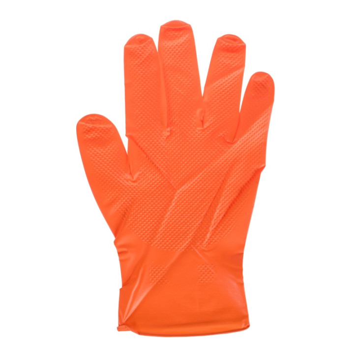 RĘKAWICE NITRYLOWE STRONG ORANGE L, KPL 50 SZT