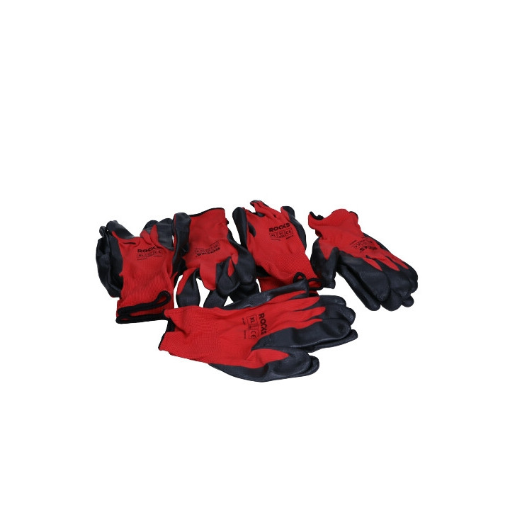 RĘKAWICE POLYESTER-NITRILLE, ROZMIAR XXL, 5 PAR ROBOCZE