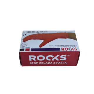 RĘKAWICE NITRYLOWE STRONG ORANGE M, KPL 50 SZT