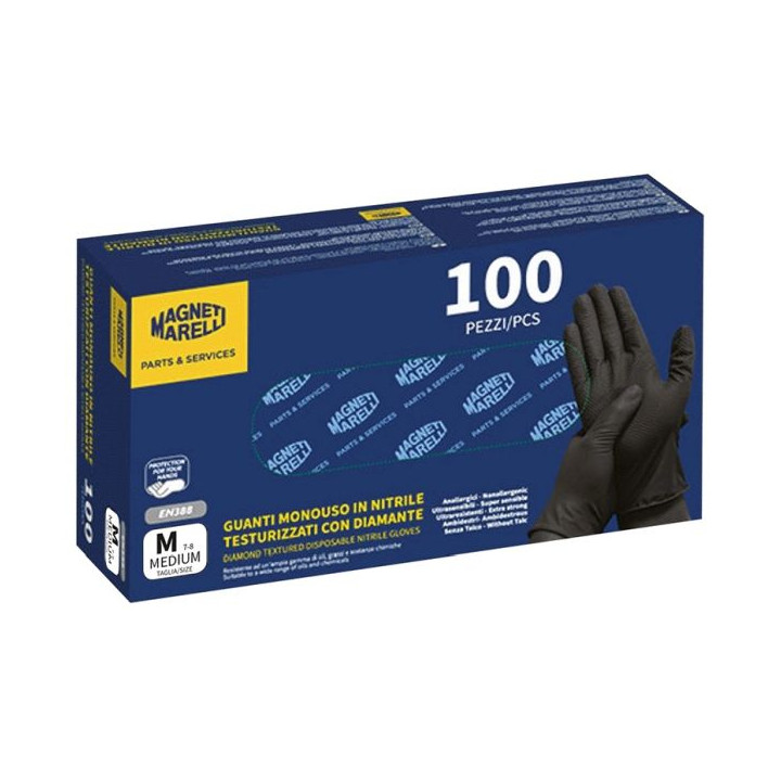 RĘKAWICZKI NITRYLOWE CZARNE XXL 100SZT.