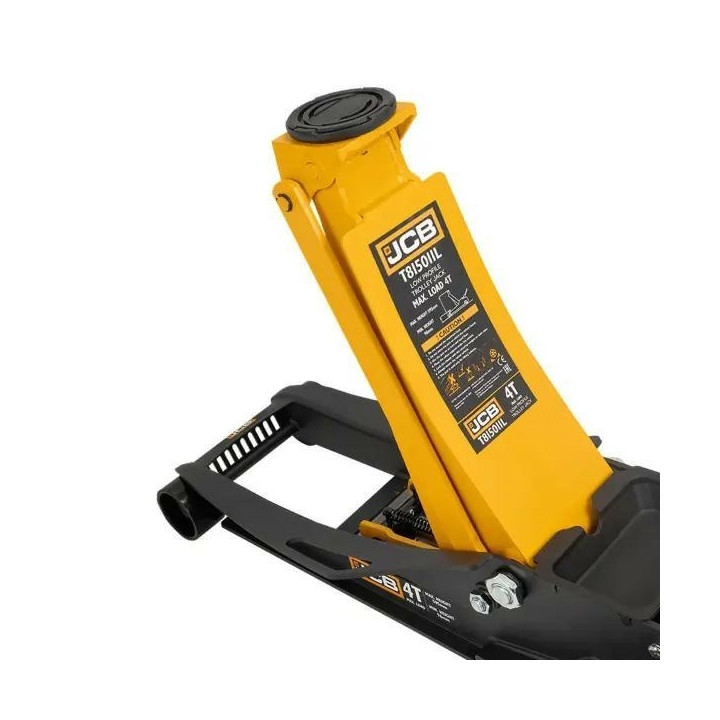 PODNOŚNIK HYDRAULICZNY SAMOCHODOWY NISKOPROFILOWY 4T ŻABA DWUTŁOKOWY 96-595MM NOŻNY PEDAŁ JCB (65573)