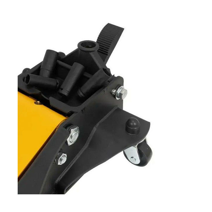 PODNOŚNIK HYDRAULICZNY SAMOCHODOWY NISKOPROFILOWY 4T ŻABA DWUTŁOKOWY 96-595MM NOŻNY PEDAŁ JCB (65573)