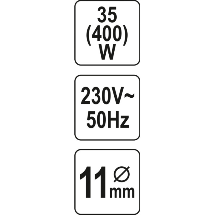 PISTOLET DO KLEJU 11MM 35(400)W