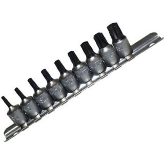 NASADKI PIĘCIOKĄTNE TS10-TS50, 1/4", 9 SZT.