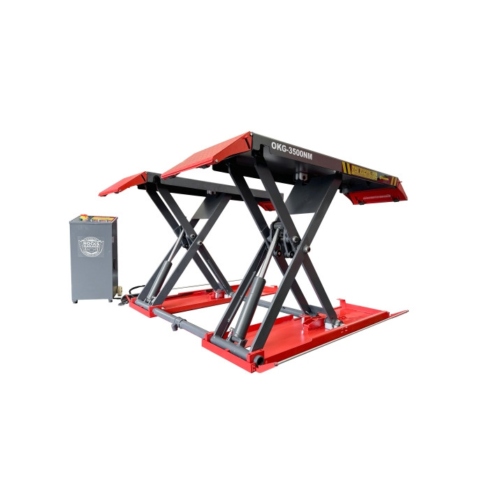 PODNOŚNIK NOŻYCOWY, PODPROGOWY 3500 KG, MOBILNY 230V