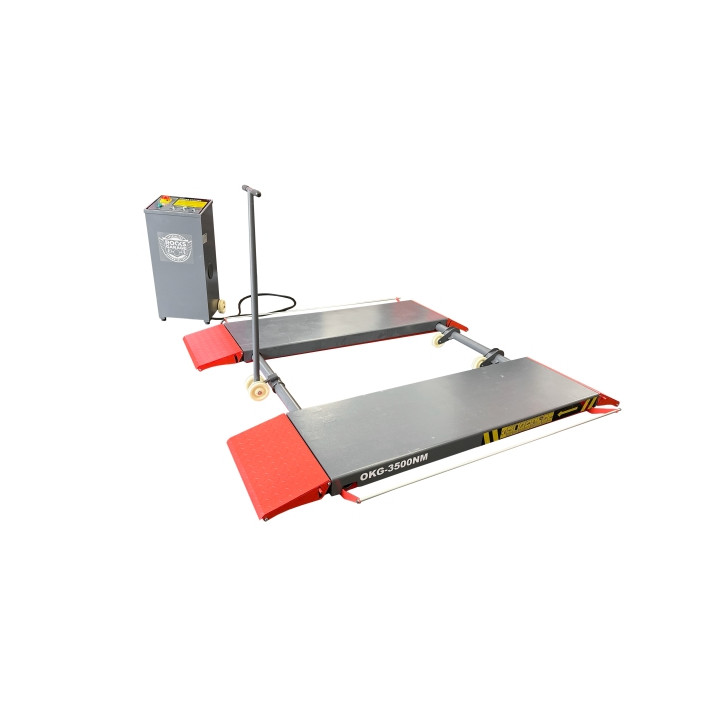 PODNOŚNIK NOŻYCOWY, PODPROGOWY 3500 KG, MOBILNY 230V