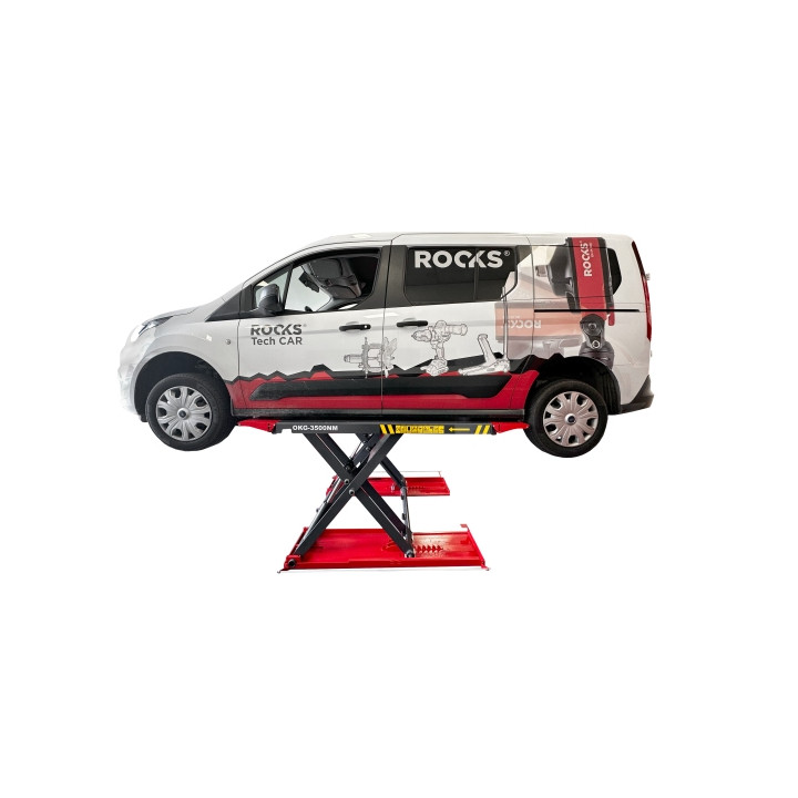 PODNOŚNIK NOŻYCOWY, PODPROGOWY 3500 KG, MOBILNY 230V