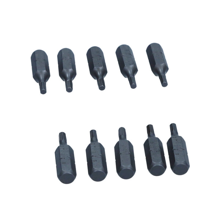 BIT DO WKRĘTARKI 1/4"X 25 MM X HEX 2,5, UDAROWY CVMO-S, KPL 10 CZ.