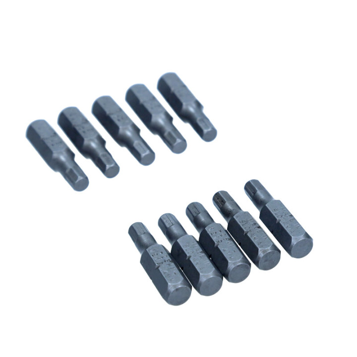 BIT DO WKRĘTARKI 1/4"X 25 MM X HEX 4, UDAROWY CVMO-S, KPL 10 CZ.