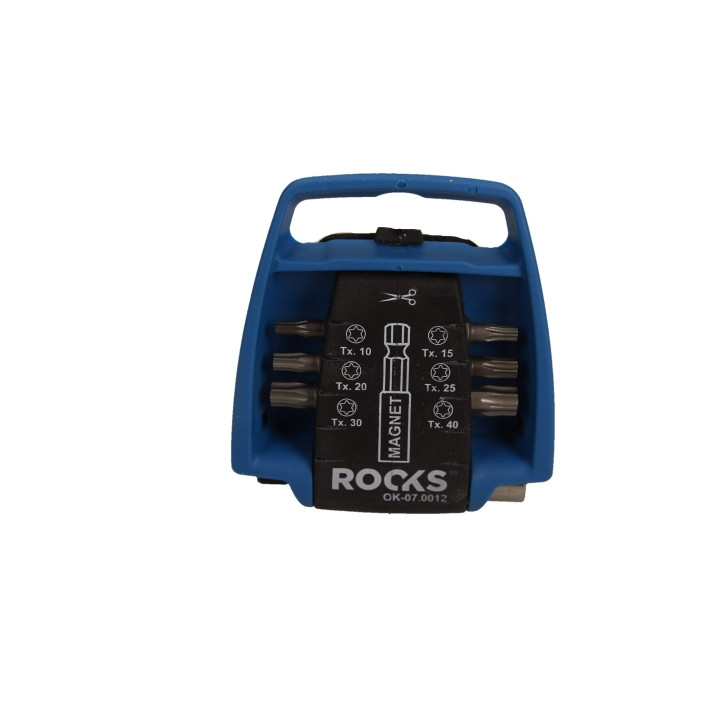 BIT POCKET ZESTAW BITÓW Z UCHWYTEM MAGNETYCZNYM, TORX T10/T15/T20/T25/T30/T40, KPL 7 CZ.