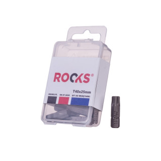 BIT DO WKRĘTARKI 1/4"X 25 MM X T40, UDAROWY CVMO-S, KPL 10 CZ.
