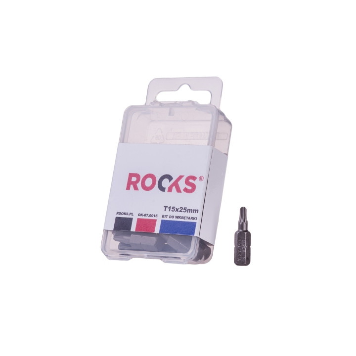 BIT DO WKRĘTARKI 1/4"X 25 MM X T15, UDAROWY CVMO-S, KPL 10 CZ.
