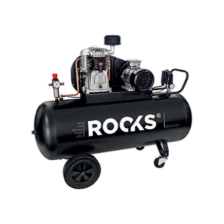 KOMPRESOR TŁOKOWY 200 L - 4 KM - 450 L/MIN - 10 BAR - 400V