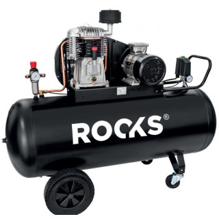 KOMPRESOR TŁOKOWY 100 L - 3 KM - 231 L/MIN - 10 BAR - 230V - BLACK