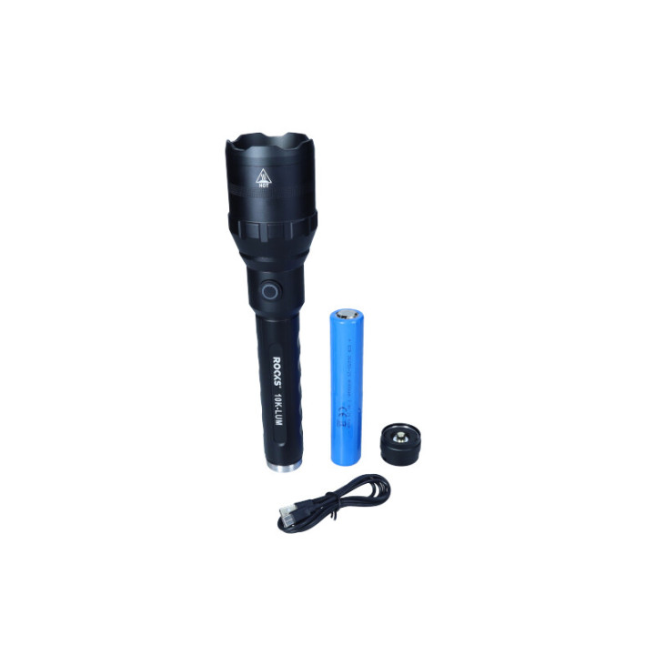 LATARKA ALU-POWER-STRONG 10 000 LUM, ZOOM, LI 4000 MAH