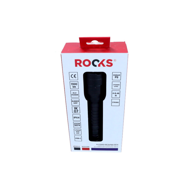 LATARKA ALU-POWER-GRIP 1100 LUM, ZOOM, LI 2600 MAH