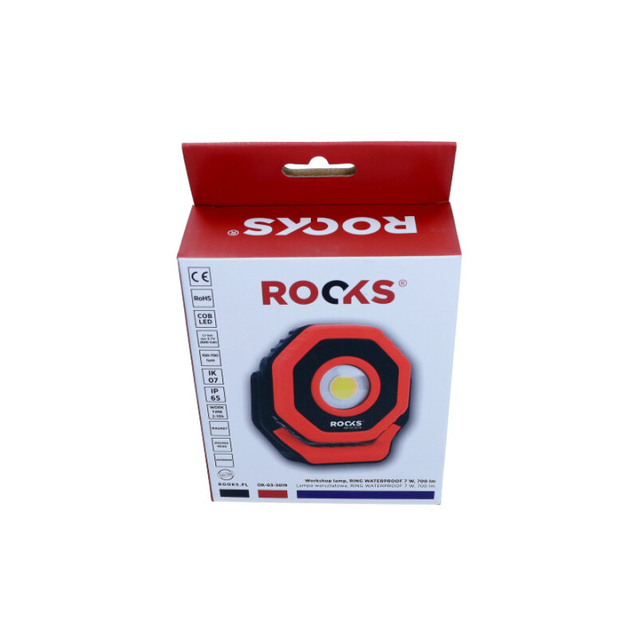 LAMPA WARSZTATOWA, RING WATERPROOF 7W, 700 LM