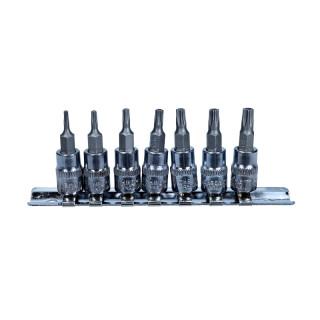 ZESTAW KLUCZY TRZPIENIOWYCH 1/4" TORX T8-T30, 6 CZ.