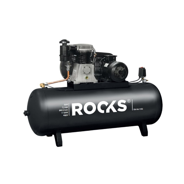 KOMPRESOR TŁOKOWY 500 L - 7,5 KM - 840 L/MIN - 11 BAR - 400V