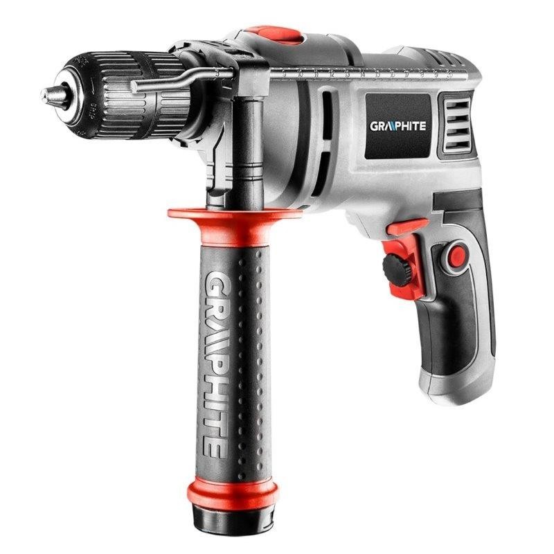 Graphite wiertarka udarowa 550w uchwyt samozaciskowy 13 mm  10 wierteł