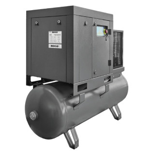 KOMPRESOR ŚRUBOWY 300 L - 5 KM - 400 L/MIN - 10 BAR - 230V - FALOWNIK - OSUSZACZ