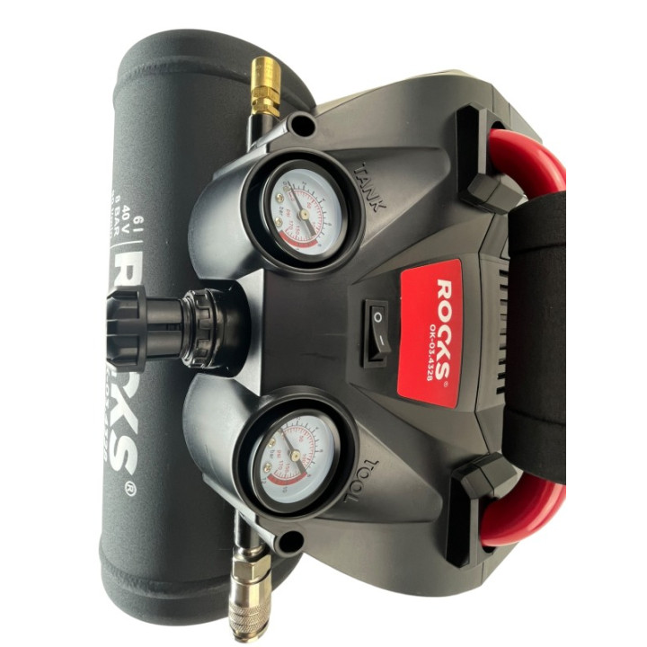 20V AQ-ONE KOMPRESOR 6L - 1 KM - 8 BAR - 40 V, KPL Z AKUMULATOREM 2 X 4 AH