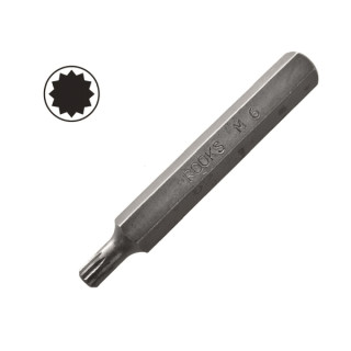 LONG BIT 10 MM (3/8" ) SPLINE M6 X 75 MM, S2