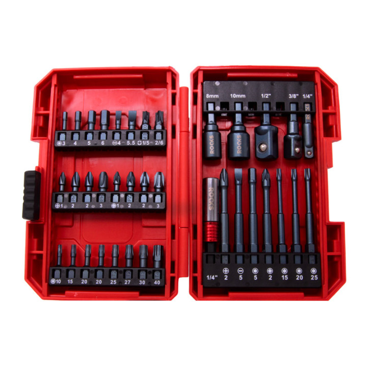 ZESTAW BITÓW I NARZĘDZI UDAROWYCH MASTER-TORQUE, 1/4", 37 CZ