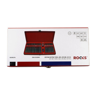 ZESTAW BITÓW TORX, HEX, SPLINE 40 CZĘŚCI