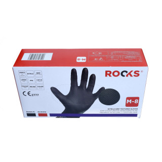RĘKAWICE NITRYLOWE STRONG BLACK M, KPL 50 SZT
