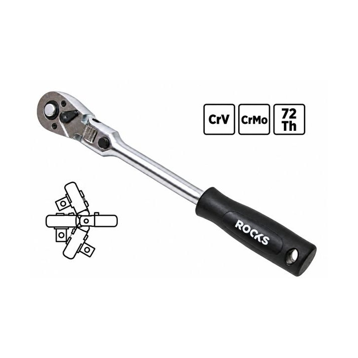 GRZECHOTKA Z PRZEGUBEM 3/8"