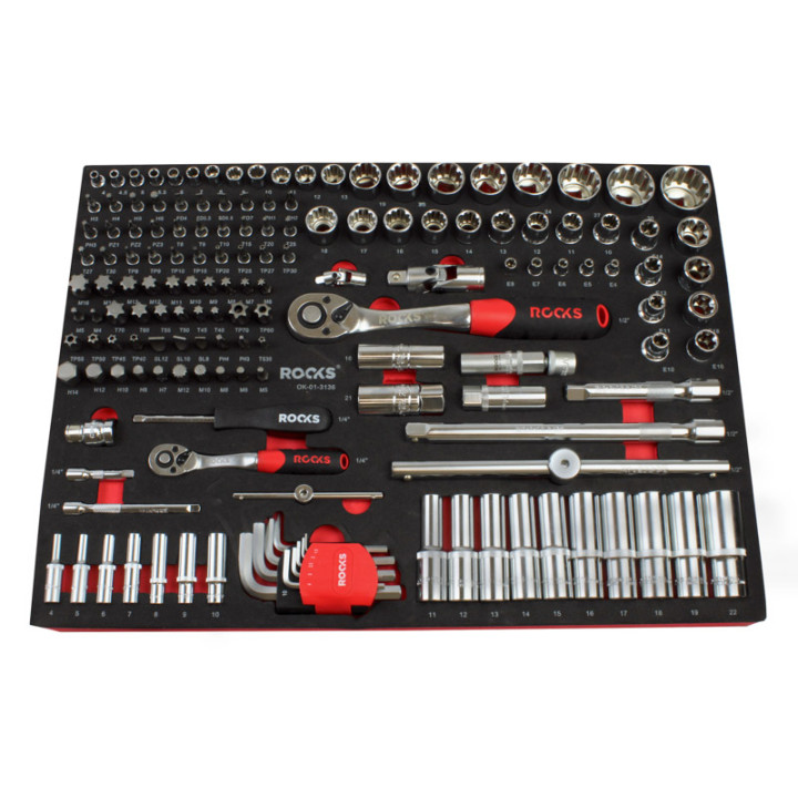 ZESTAW NARZĘDZIOWY MASTER GARAGE 1/2" I 1/4", 1/1, 155 CZ