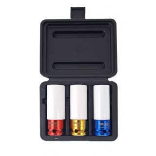 ZESTAW NASADEK DO FELG ALUMINIOWYCH 3 SZT, 17-19-21 MM
