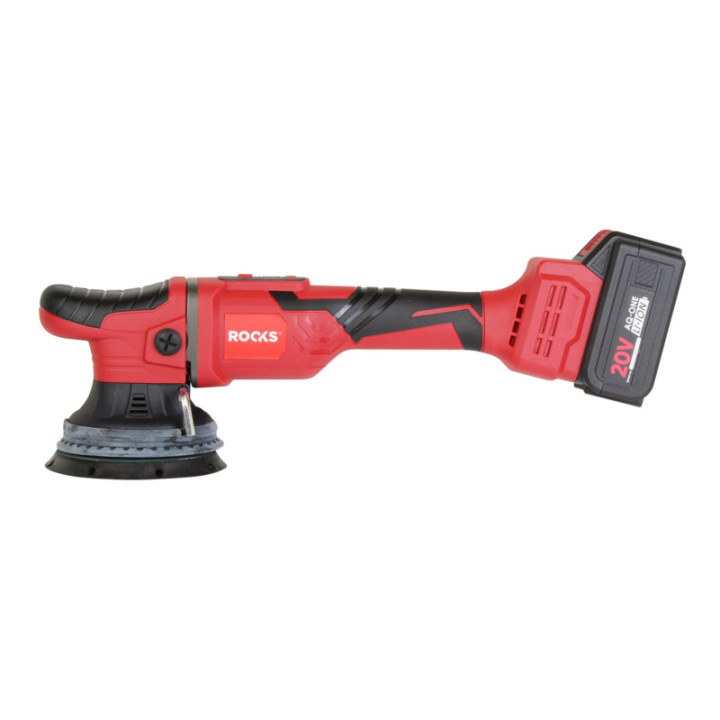 20V AQ-ONE MASZYNA POLERSKA DUAL-ACTION 125 MM X 15 MM , 2100-5000 RPM, KPL Z AKUMULATOREM 4AH