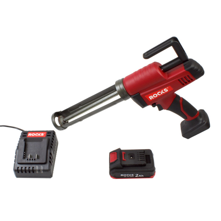 20V AQ-ONE PISTOLET DO SILIKONU 400 ML, 2500N, KPL Z AKUMULATOREM 2AH