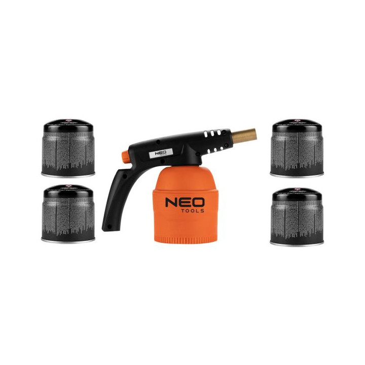 LAMPA LUTOWNICZA GAZOWA NA NABOJE 190 G + 4 NABOJE GAZOWE NABIJANE