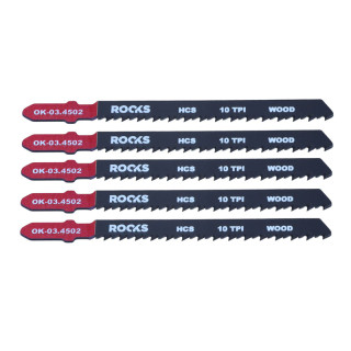 BRZESZCZOT DO WYRZYNARKI HCS, TYP T, DREWNO, 10 TPI X 100 MM, KPL 5 SZT