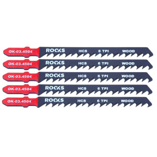 BRZESZCZOT DO WYRZYNARKI HCS, TYP T, DREWNO, 6 TPI X 100 MM, KPL 5 SZT