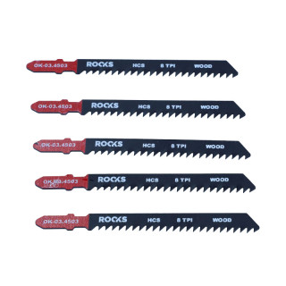 BRZESZCZOT DO WYRZYNARKI HCS, TYP T, DREWNO, 8 TPI X 100 MM, KPL 5 SZT
