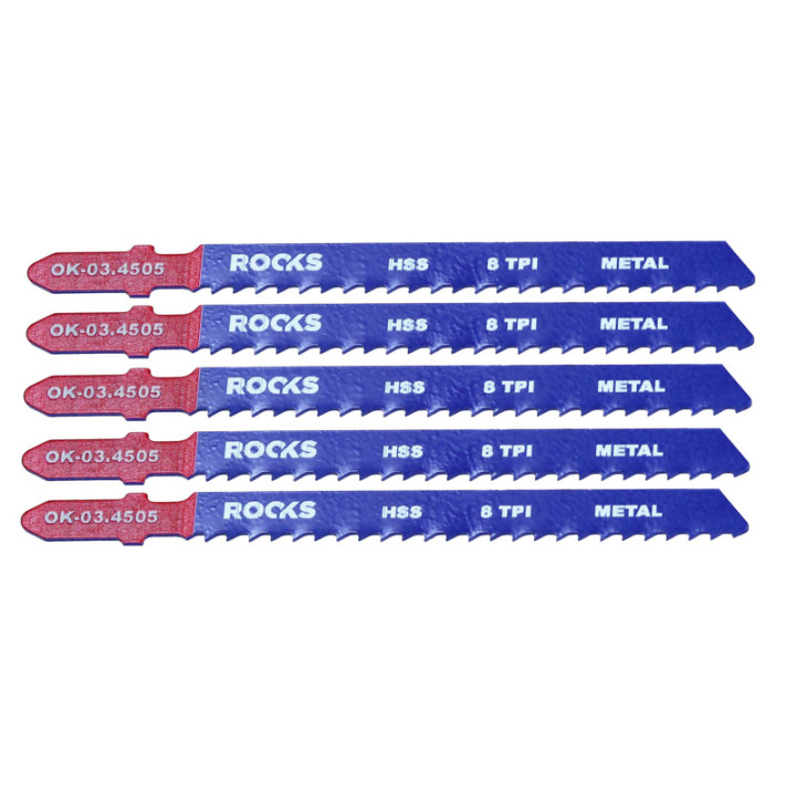 BRZESZCZOT DO WYRZYNARKI HSS, TYP T, METAL I COMPOZYT, 8 TPI X 100 MM, KPL 5 SZT
