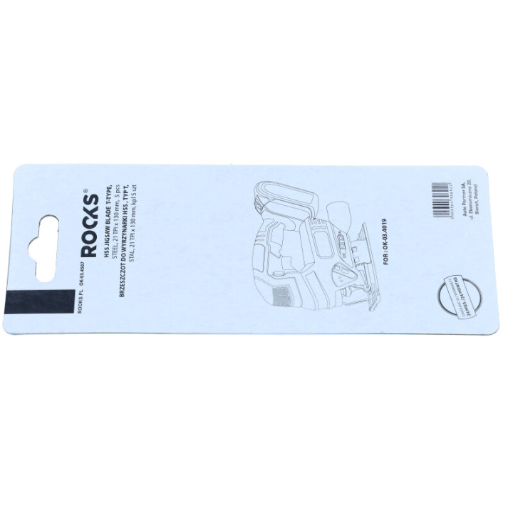 BRZESZCZOT DO WYRZYNARKI HSS, TYP T, STAL, 21 TPI X 130 MM, KPL 5 SZT